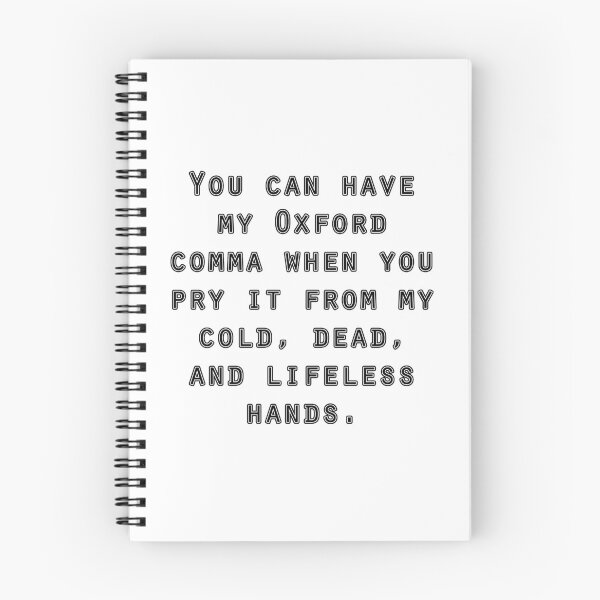 Artikelvorschau, lustiger Slogan des Oxford-Kommas entworfen und verkauft von Karen-Anne Geddes.