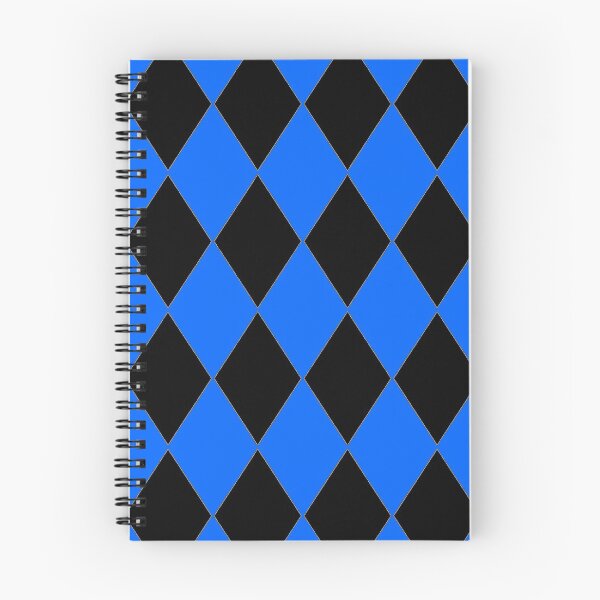 Item preview, BLUE AND BLACK HARLEQUIN PATTERN BY OZCUSHIONSTOO designed and sold by ozcushionstoo.