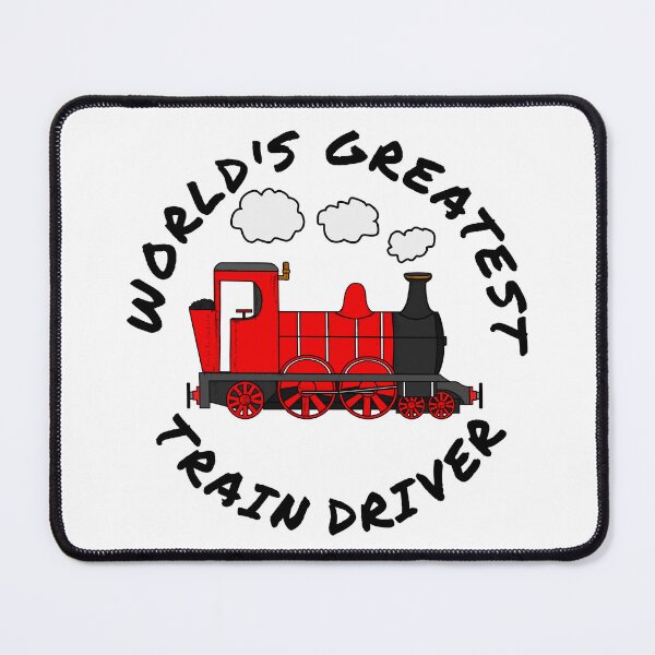 Item preview, World's Greatest Train Driver Railroad Enthusiast (Red) designed and sold by doodlerob.