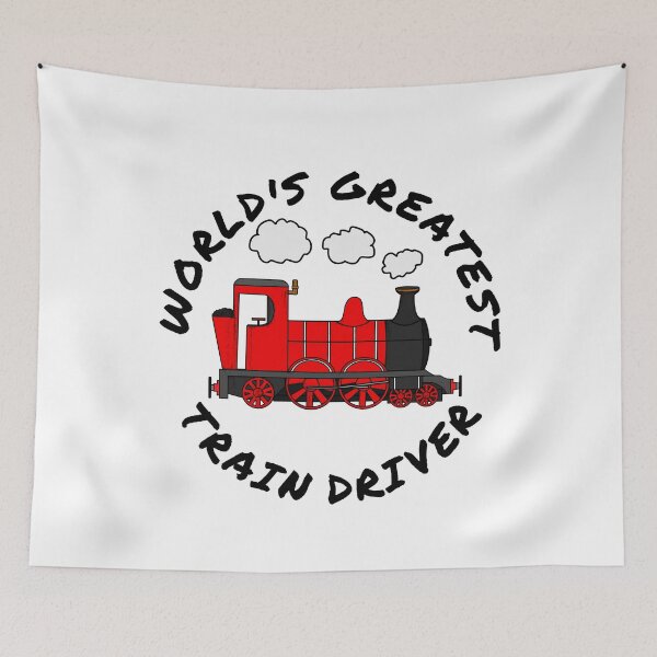 Item preview, World's Greatest Train Driver Railroad Enthusiast (Red) designed and sold by doodlerob.