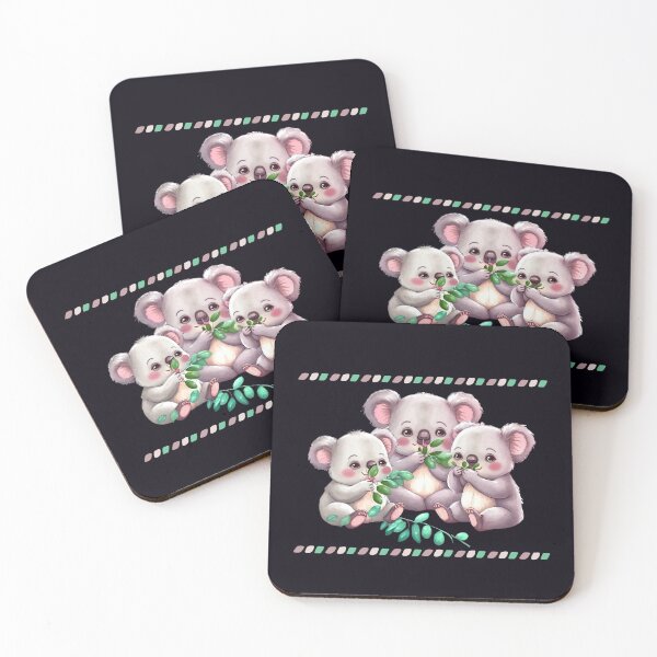 Item preview, Australian Koala Family Eating Eucalyptus, Koala Lover Fun designed and sold by madtoyman.