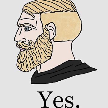 Yes Chad But Flipped | Art Board Print