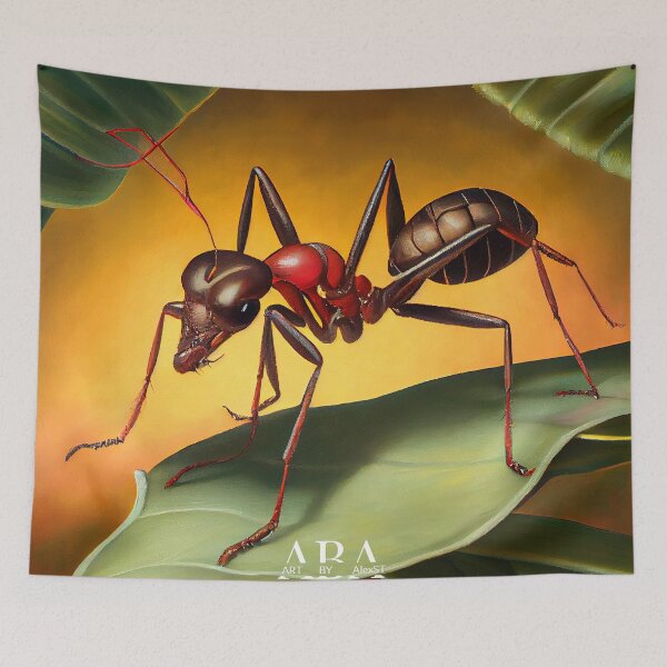 Item preview, Tropical Ant - Oil Painting designed and sold by ABArtByAlexST.
