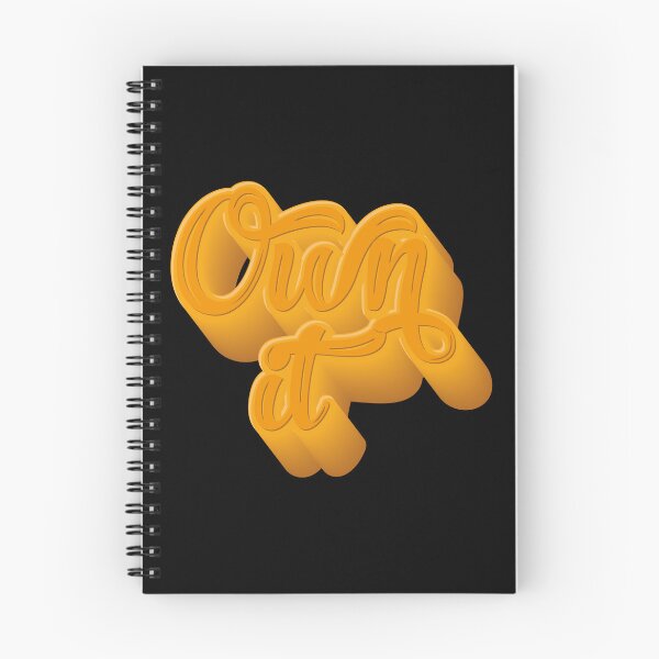 Item preview, Own It Motivational 3D Typography designed and sold by OmmeDesigns.