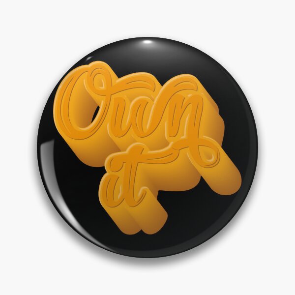 Item preview, Own It Motivational 3D Typography designed and sold by OmmeDesigns.