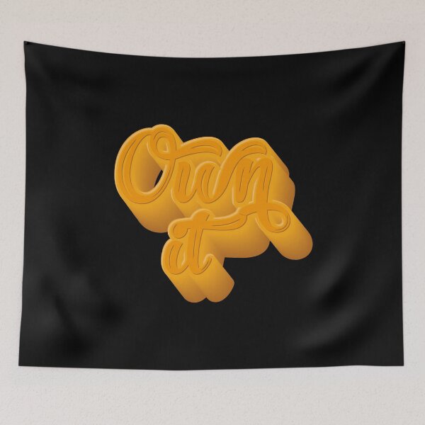 Item preview, Own It Motivational 3D Typography designed and sold by OmmeDesigns.