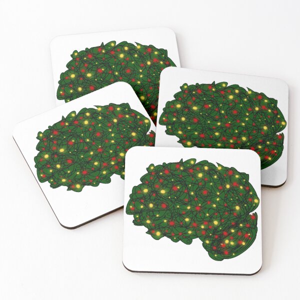 Item preview, Christmas Festive Cute Holiday Brain Psych Psychology Neuro Neurology Neuroscience designed and sold by hopecope.
