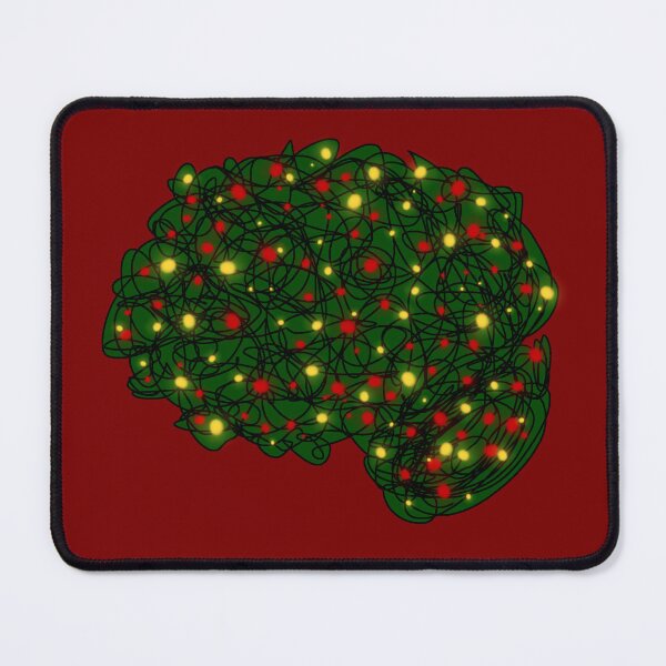 Item preview, Christmas Festive Cute Holiday Brain Psych Psychology Neuro Neurology Neuroscience designed and sold by hopecope.