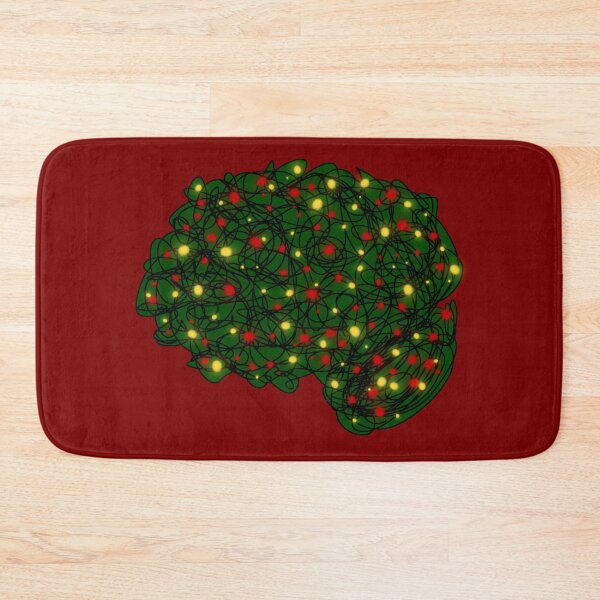 Item preview, Christmas Festive Cute Holiday Brain Psych Psychology Neuro Neurology Neuroscience designed and sold by hopecope.