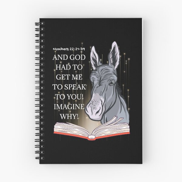 Item preview,  Balaam’s Donkey - And God Had To Get Me To Speak To You Imagine Why Numbers 22 Verse 22-39 - Christian Bible Study Scriptures | Gospel Art | Funny Cute Cool  designed and sold by MJDezigns.