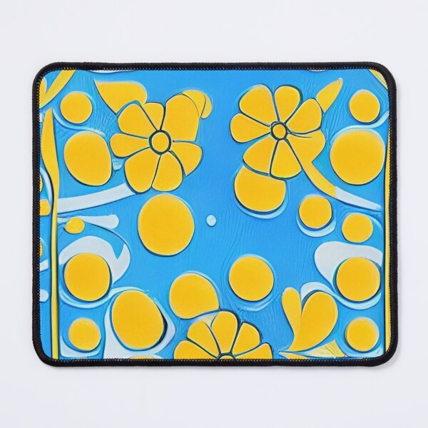 Item preview, patrón de flores azul amarillo designed and sold by Generationalpic.