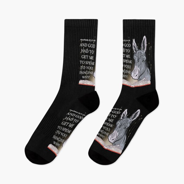 Item preview,  Balaam’s Donkey - And God Had To Get Me To Speak To You Imagine Why Numbers 22 Verse 22-39 - Christian Bible Study Scriptures | Gospel Art | Funny Cute Cool  designed and sold by MJDezigns.