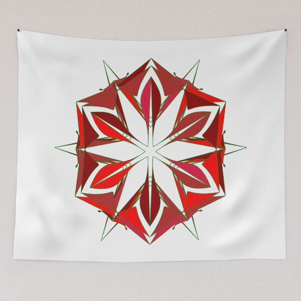 Item preview, Festive snowflake unique design W16 designed and sold by fishpressink.