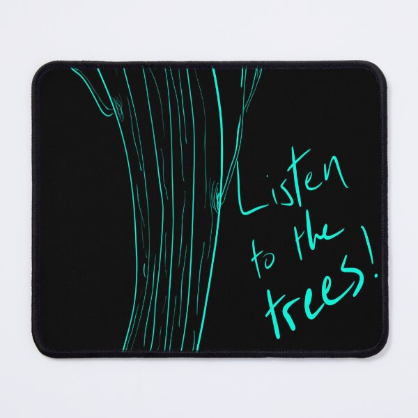 Item preview, Listen to the Trees Teal Text with Tree Sketch - Climate designed and sold by jolabrese.