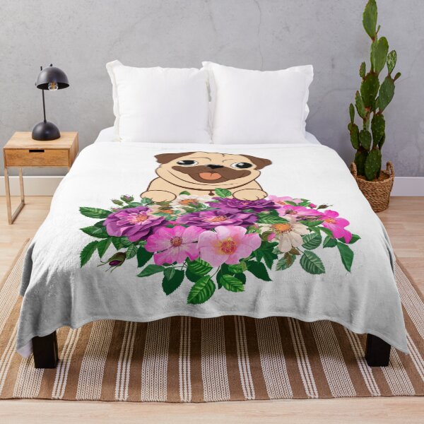 Item preview, Dog among lovely flowers designed and sold by MoSaid.