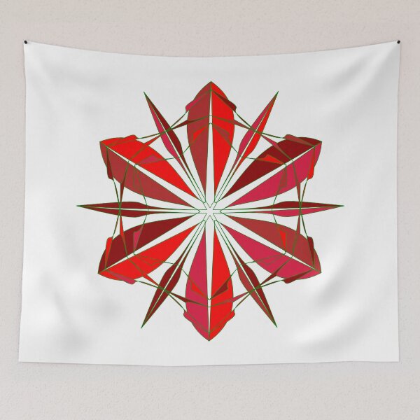 Item preview, Festive snowflake unique design W19 designed and sold by fishpressink.