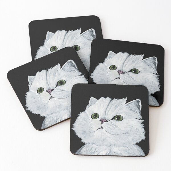 Item preview, Adorable White Persian Cat | Watercolor Art by Sulazen designed and sold by SULAZEN.