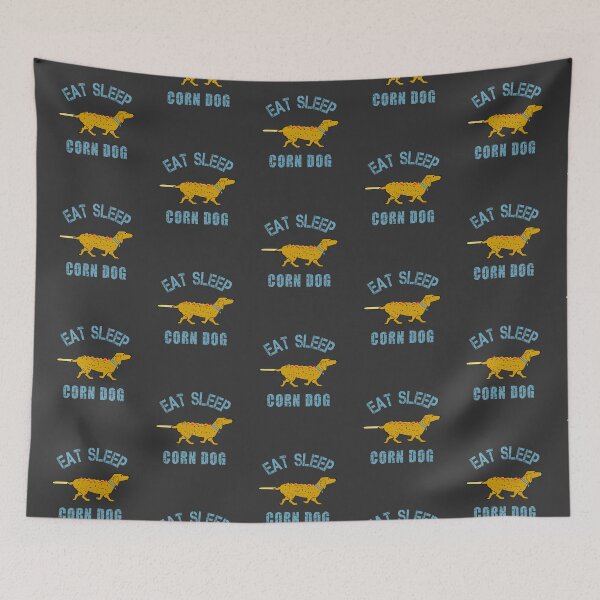 Item preview, Eat sleep Corn dog dog designed and sold by TipTopTapo.