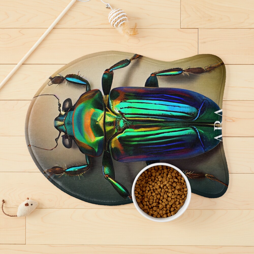 oil painting \ set of 4 beetles