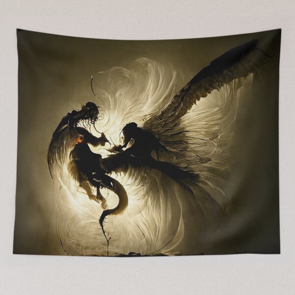 Item preview, BATTLE BETWEEN GOOD AND EVIL designed and sold by Gozzieshop.