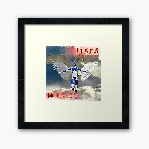 Christmas Tale Teller Club Record Cover Art by iServalan CDM Music Track Framed Art Print