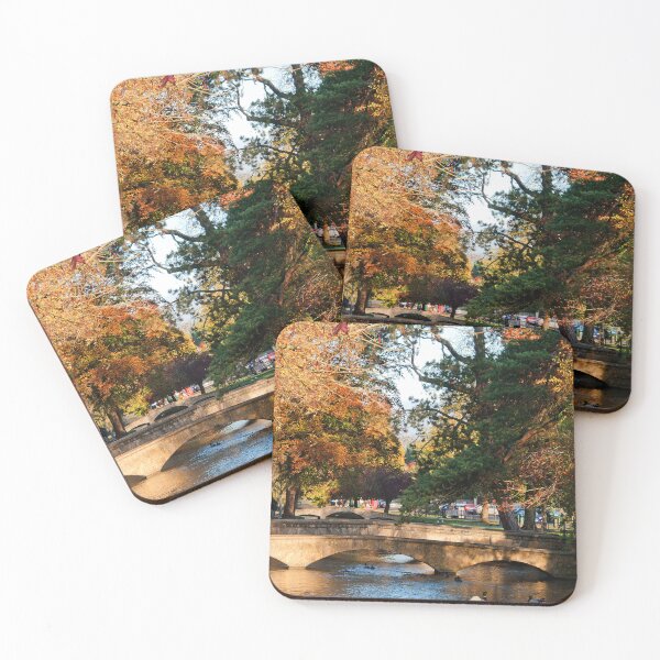 Item preview, Bourton on the Water Autumn Trees Cotswolds designed and sold by AndyEvansPhotos.