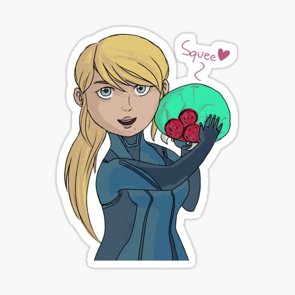 Samus and the Baby Sticker