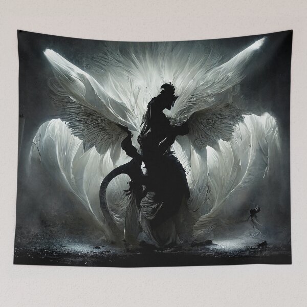Item preview, GOOD AND EVIL BATTLE designed and sold by Gozzieshop.