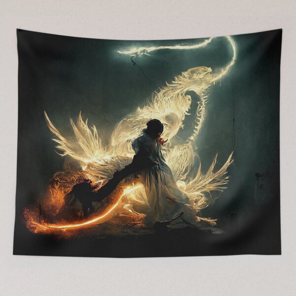 Item preview, GOOD AND EVIL BATTLE designed and sold by Gozzieshop.