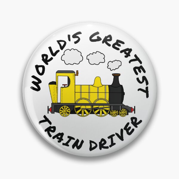 Item preview, World's Greatest Train Driver Railroad Enthusiast (Yellow) designed and sold by doodlerob.