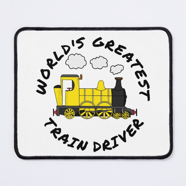 Item preview, World's Greatest Train Driver Railroad Enthusiast (Yellow) designed and sold by doodlerob.