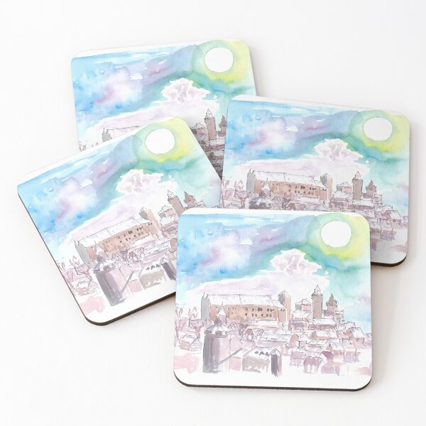 Item preview, Nuremberg Germany View of Old Town with Castle in Winter designed and sold by artshop77.