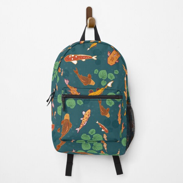 Item preview, Swimming koi fish - orange, blue and green designed and sold by Ingrid Poole.