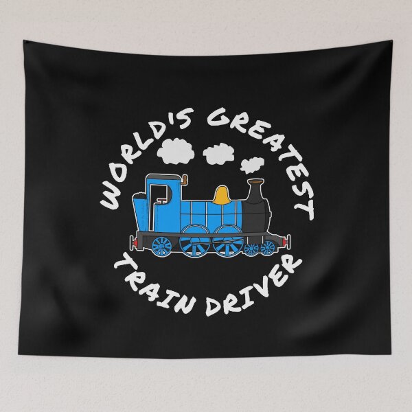 Item preview, World's Greatest Train Driver Railroad Enthusiast (Blue) designed and sold by doodlerob.