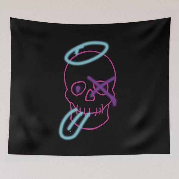 Item preview, Skull graffiti - Pink, Purple, Blue and Black designed and sold by LAEC-Shop.