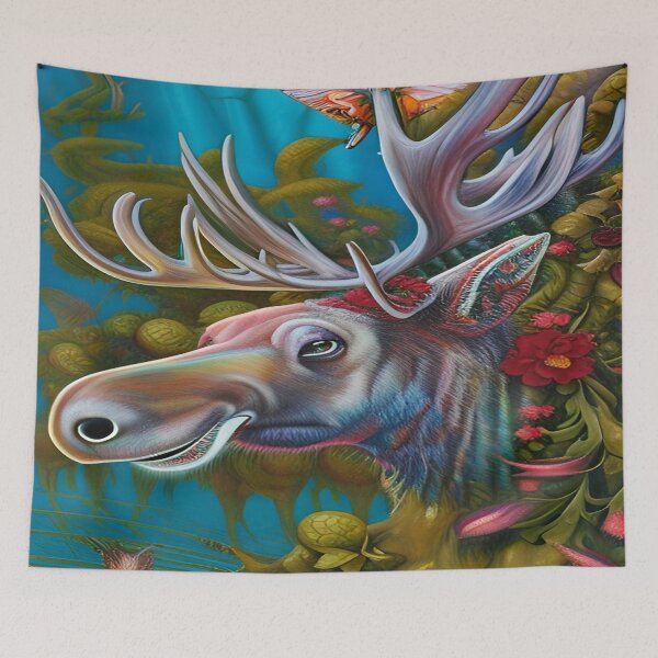 Item preview, Flowered Moose designed and sold by J-CCreations.