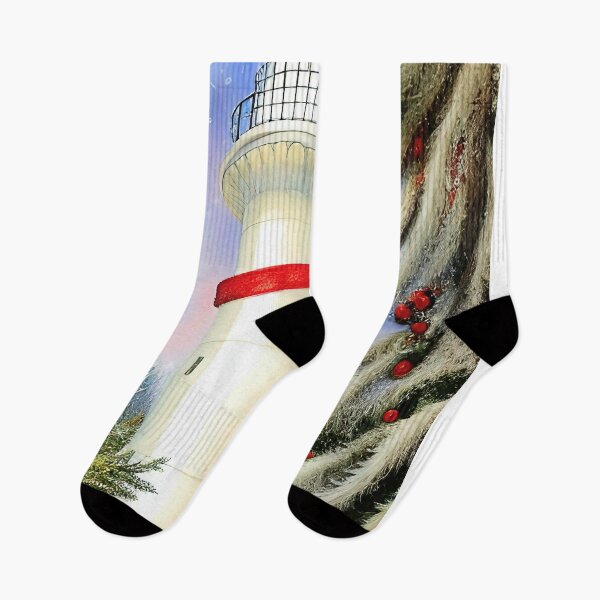 Item preview, Christmas Lighthouse Scene  designed and sold by Elaine Manley.