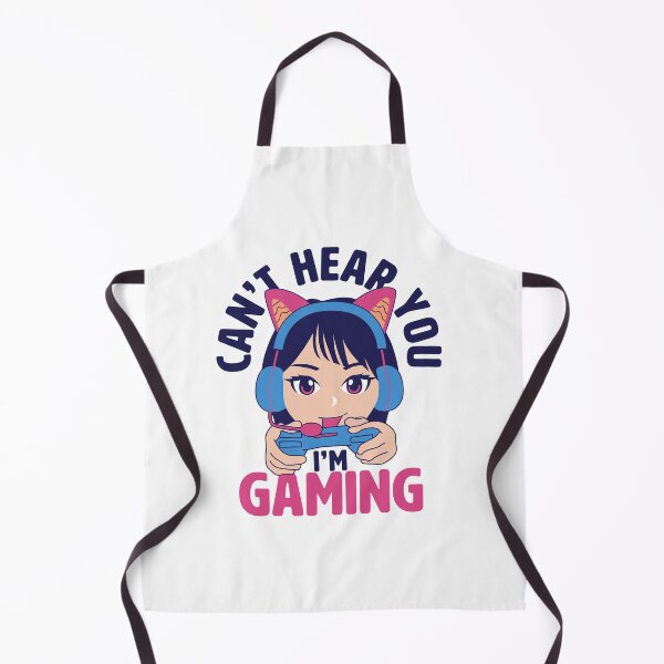 Item preview, Can't Hear You I'm Gaming Funny Gamer Girl Anime designed and sold by Pexilus.