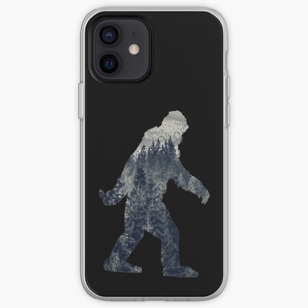 A Sasquatch Silhouette in The North iPhone Soft Case