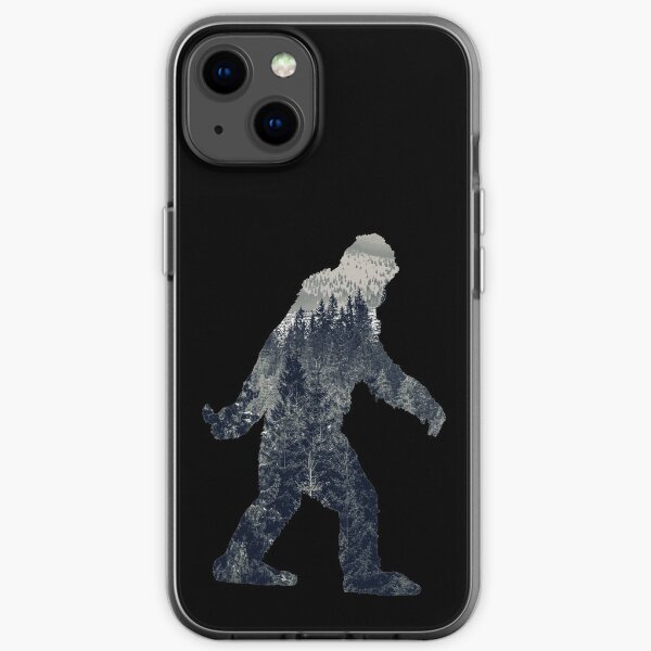 A Sasquatch Silhouette in The North iPhone Soft Case