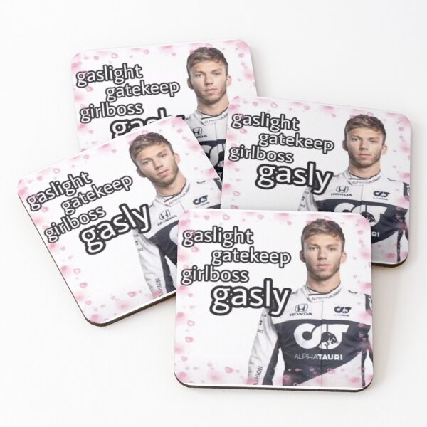 Item preview, Pierre Gasly "gaslight, gatekeep, girlboss gasly" Sticker designed and sold by jordanliv.