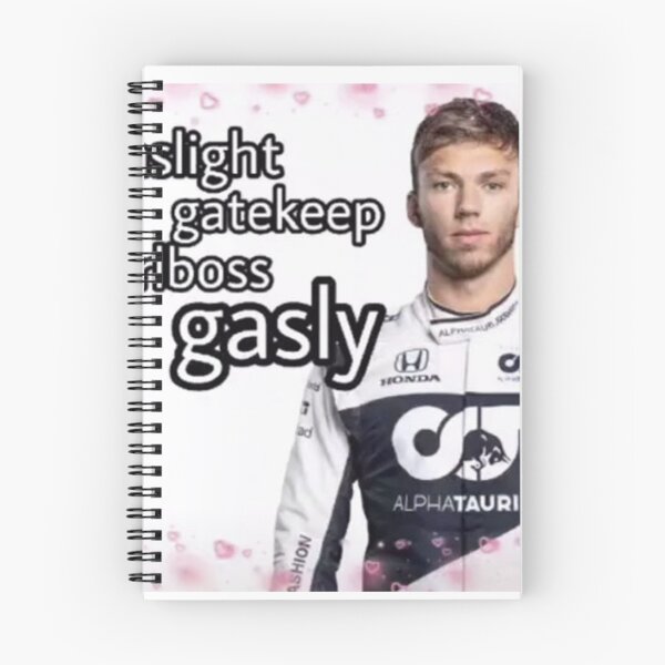 Item preview, Pierre Gasly "gaslight, gatekeep, girlboss gasly" Sticker designed and sold by jordanliv.