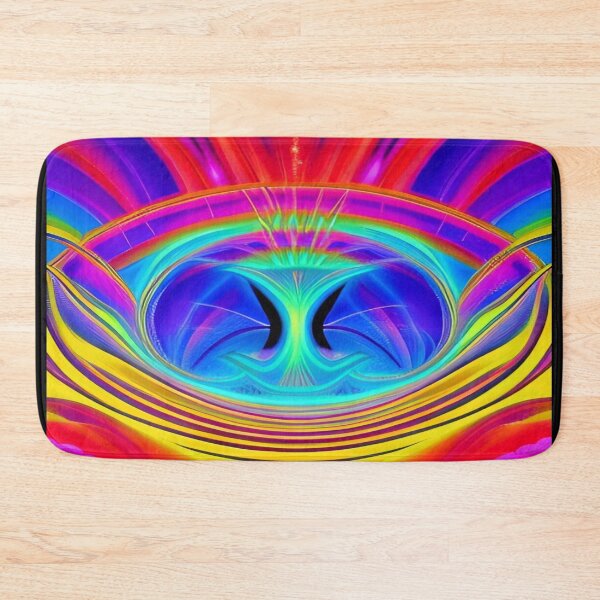 Item preview, Abstraction elemental psychodelic many colors fire and water overlapping art designed and sold by ValleyDream.