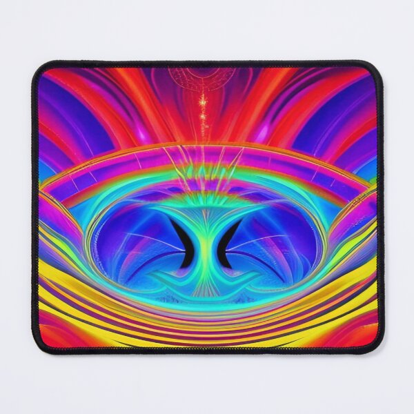 Item preview, Abstraction elemental psychodelic many colors fire and water overlapping art designed and sold by ValleyDream.
