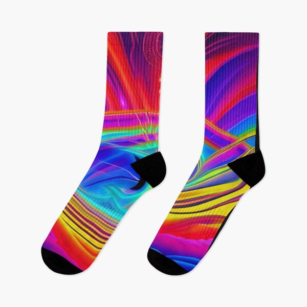 Item preview, Abstraction elemental psychodelic many colors fire and water overlapping art designed and sold by ValleyDream.