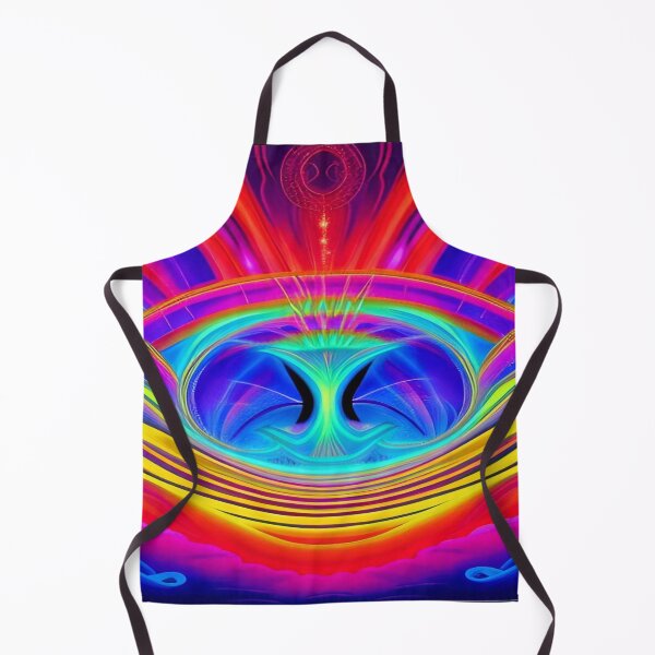 Item preview, Abstraction elemental psychodelic many colors fire and water overlapping art designed and sold by ValleyDream.