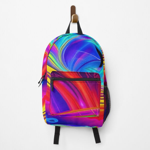 Item preview, Abstraction elemental psychodelic many colors fire and water overlapping art designed and sold by ValleyDream.
