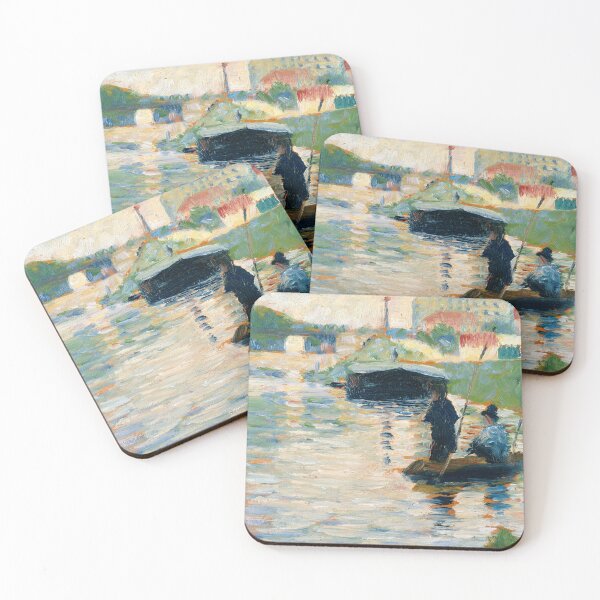 Item preview, View of the Seine (ca. 1882–1883) by Georges Seurat. Original from The MET Museum. designed and sold by hottest-tees.