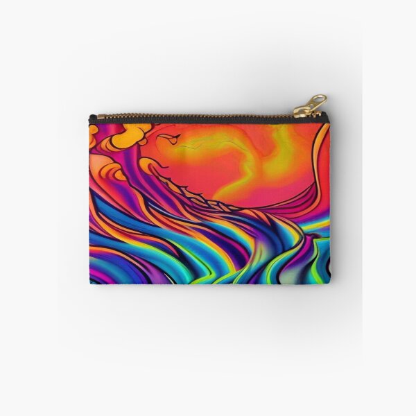 Item preview, Abstraction elemental psychodelic many colors fire and water overlapping art designed and sold by ValleyDream.
