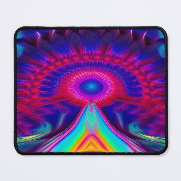Item preview, Abstraction elemental psychodelic many colors fire and water overlapping art designed and sold by ValleyDream.